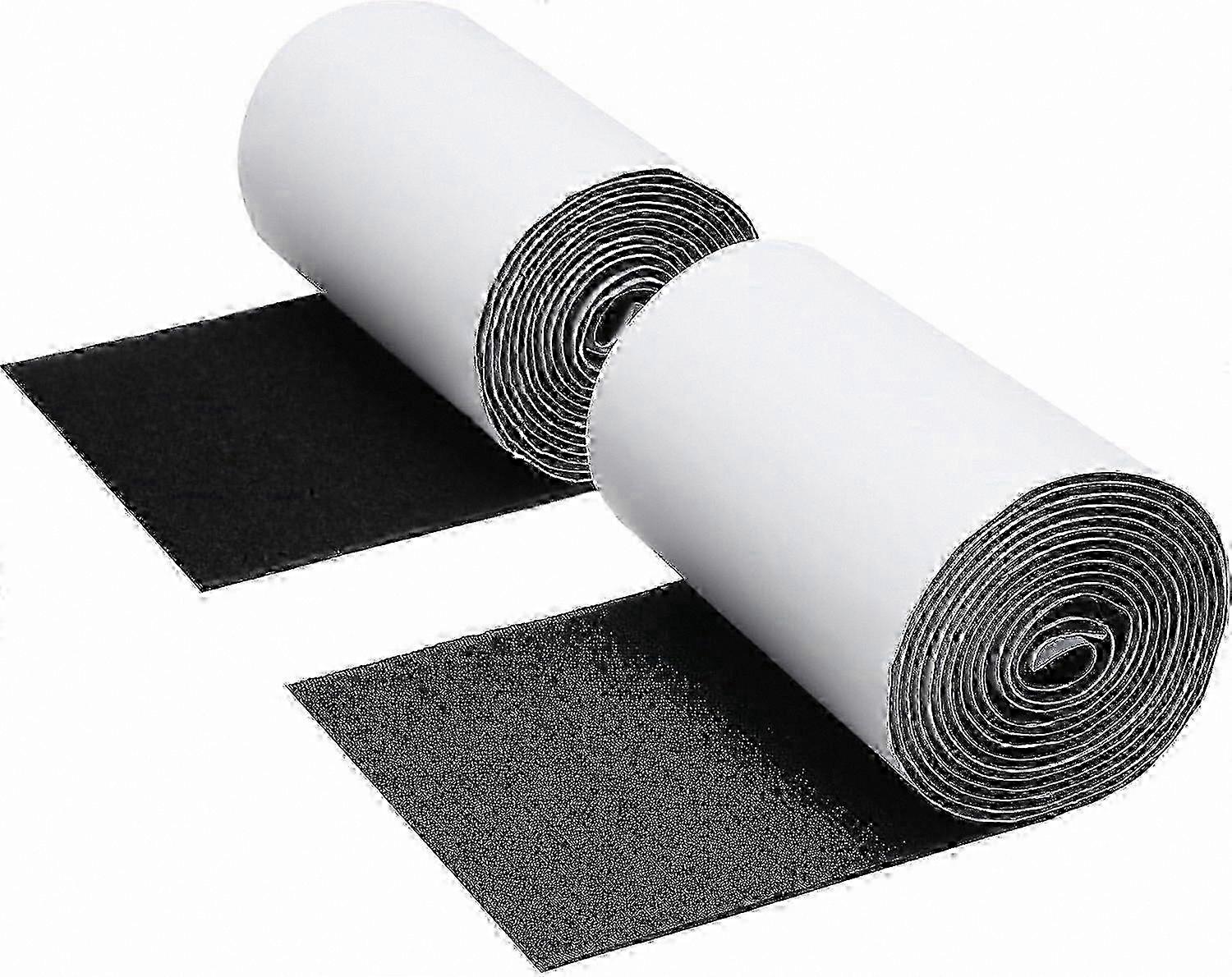 Heavy Duty 4.4" x 7' Hook and Loop Tape, Strong Adhesive, Non-Slip for Furniture & Home Use SZRH