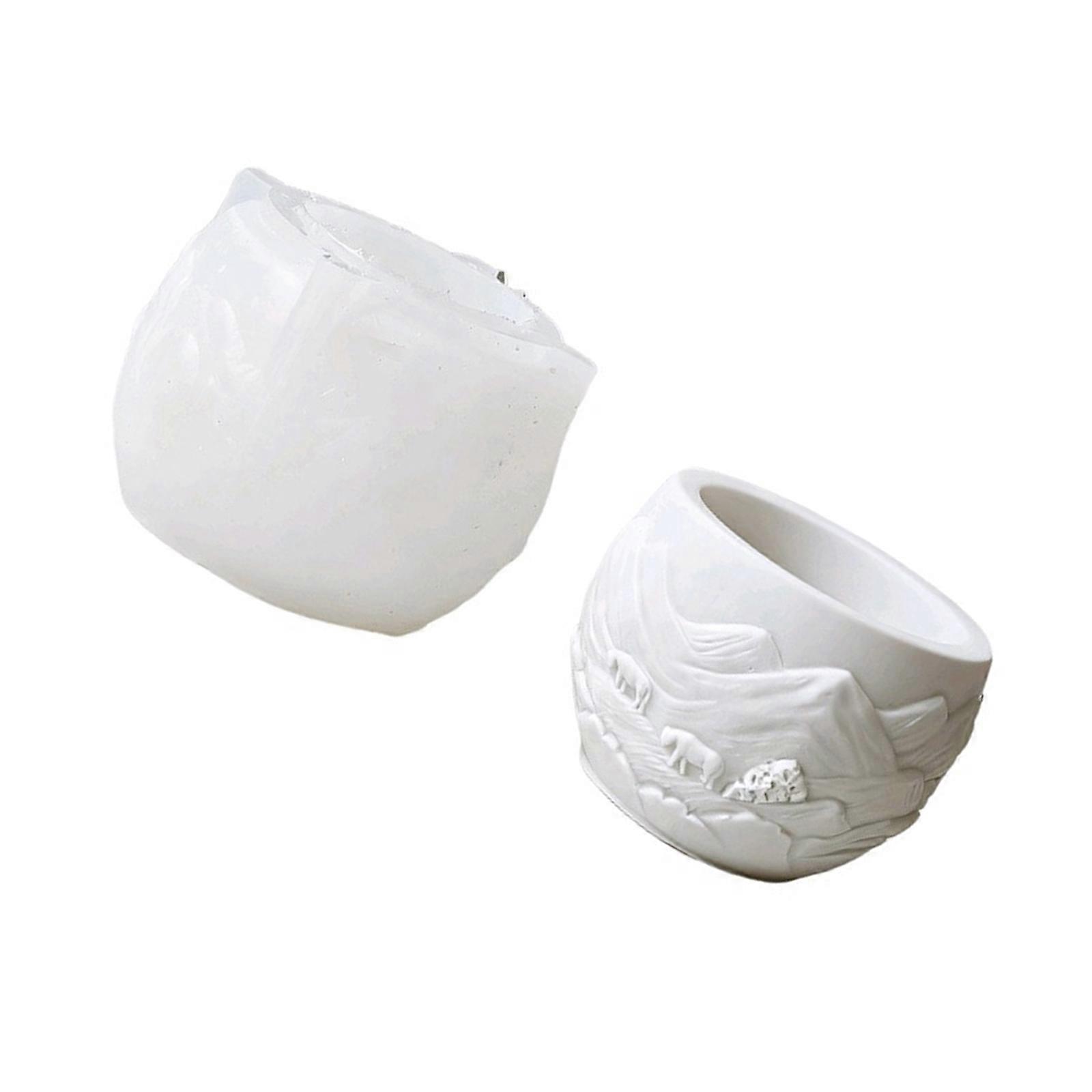 Multipurpose Silicone Mould For Handmade Candle Planter Food Safe Materials For Projects And Decorative Creation Multicolor