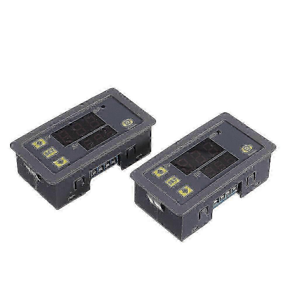 25-26 Dc12v/24v Delay Timer Infinite Loop Delay Module Double Digital Display Time Relay Board 0~999 Hr/min/sec