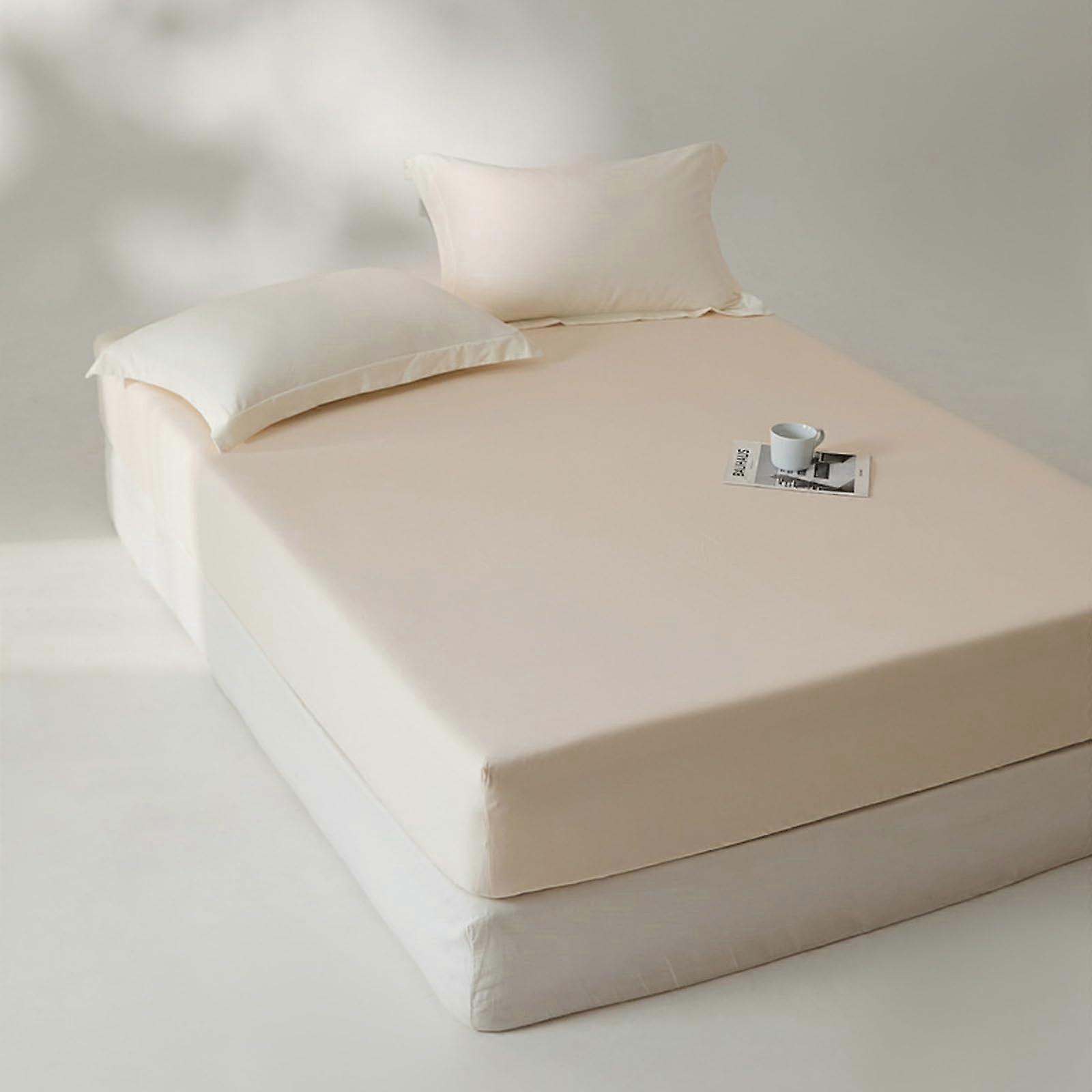 Fitted Sheet 135x200 Deep Pocket Bed Sheet, Fade & Shrink Resistant, 25cm Depth for Mattress