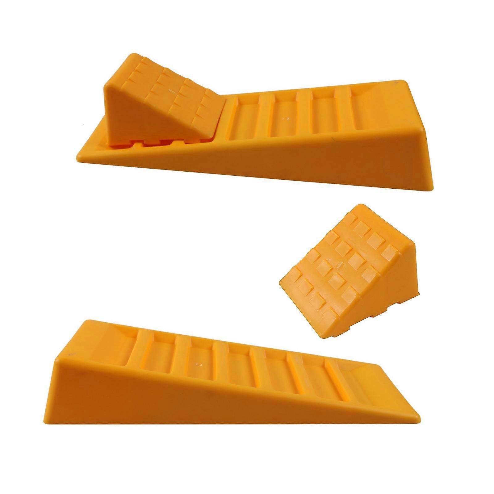 Sturdy Motorhome Leveling Chocks Non Slip Tire Blocks High Density PP Construction for Trailers Secure Vehicle Parking Multicolor