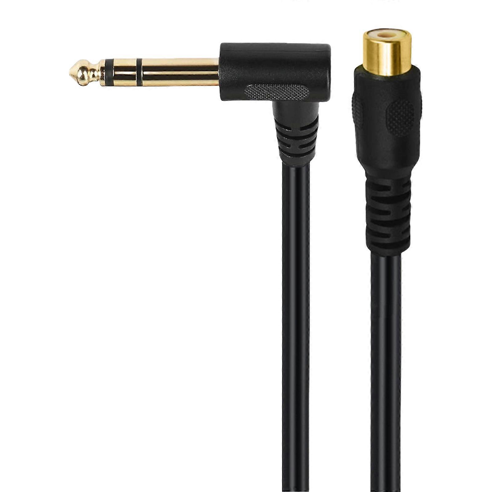 Gold Contact Cable Reinforced Right Angle Connector Not Interferences Designs Sound Cord Upgrades for Electronic Use Multicolor