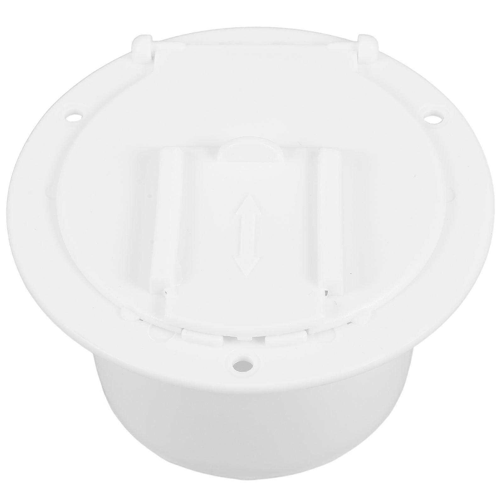 1 Set Durable Rv Cable Hatch For Electrical Connections Secure Cable Pass-Through Cover With Screws Cable Management Cover Rv Part And Accessory