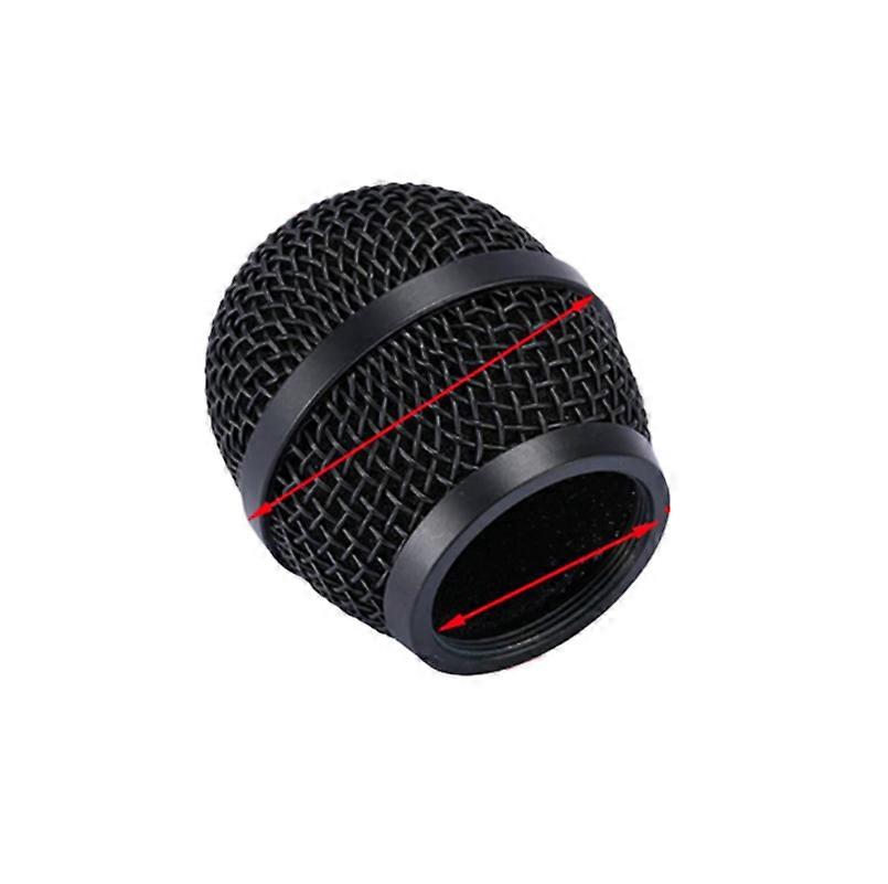 Microphone Grill Mesh Cover Accessories for Shure SLX24/PG/SM58 BETA58aPGX2 (Beta58A/SM58 Black Mesh Head x1)
