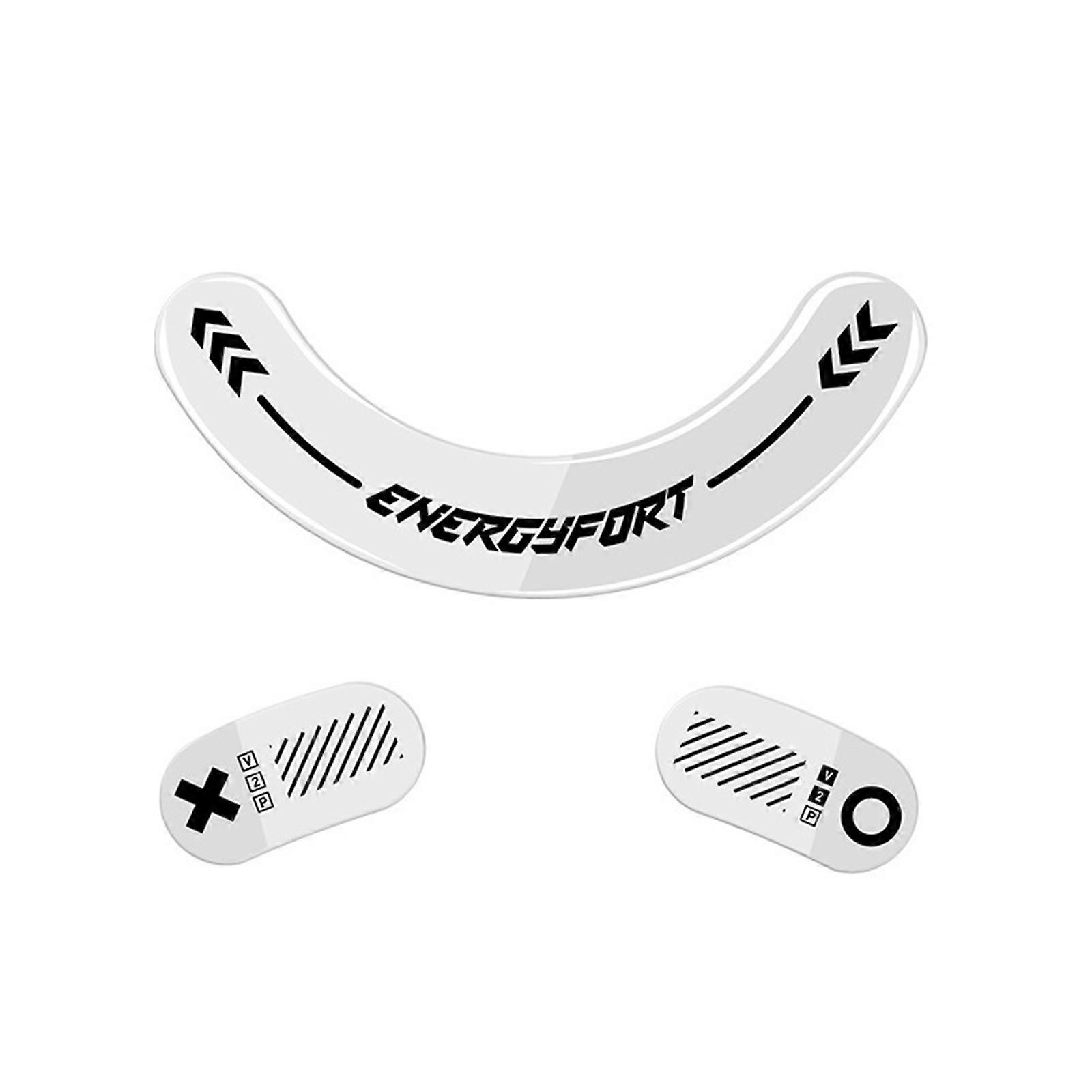 החלפת רגלי עכבר זכוכית מדבקות עכבר PTFE לתנועות מדויקות V2 לבן