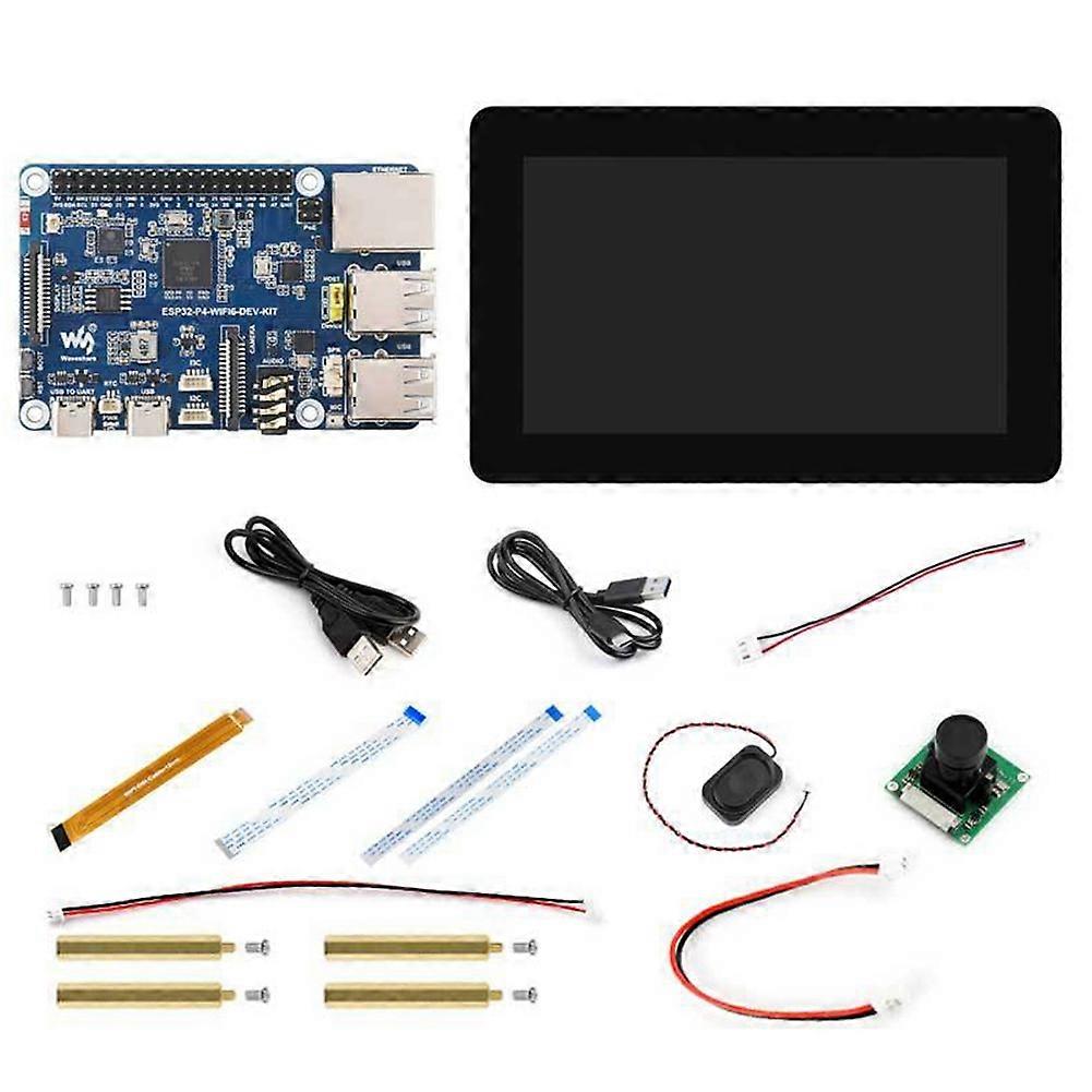 Waveshare ESP32-P4 Development Board with 7inch Screen 5MP OV5647 Camera Speaker Wi-Fi6/BLE Support Xiaozhi AI Deepseek