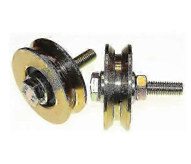 w V58-10: Set Of 2 Steel Sliding Gate Wheels With V-groove