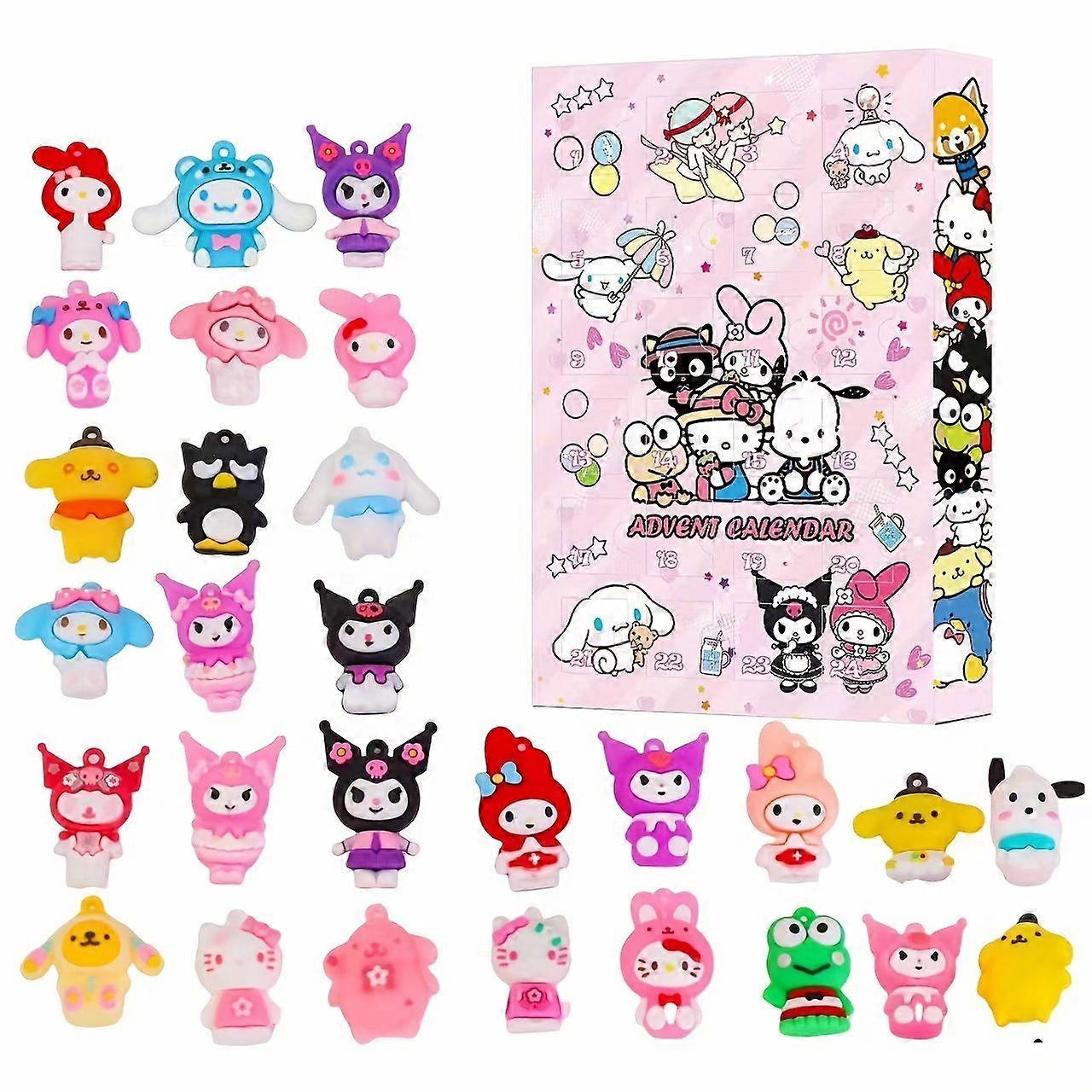 Sanrio for Hello Kitty Advent Calendar - 24pcs Cute Character Surprise Advent Calendar, Resin Holiday Christmas Calendar [jkw]