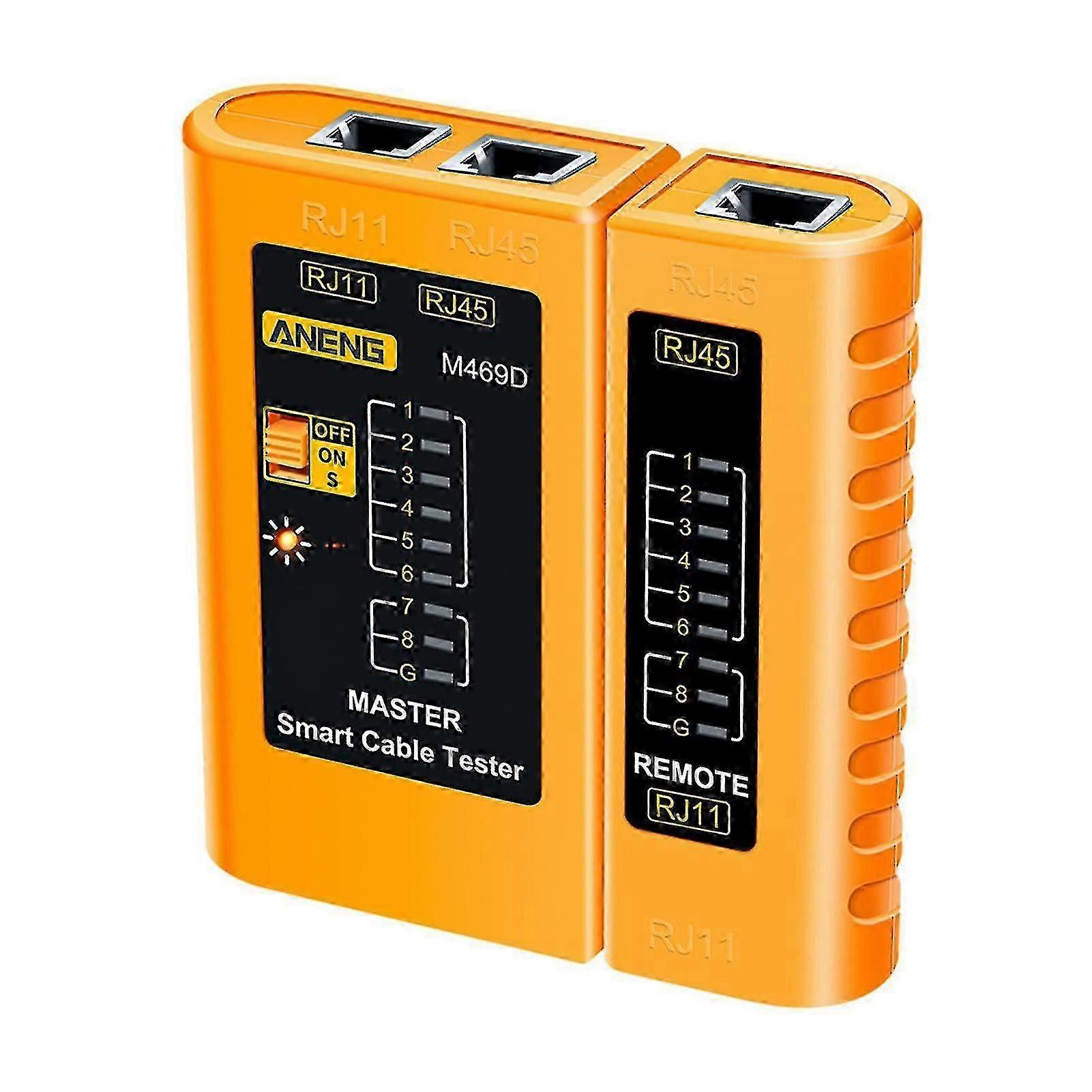 Network Cable Tester Two Speed Portable Multifunctional On-off Test Rj45 Rj11 Rj12 Cat5 Utp Lan Telephone Cable Test Tool For Home Mengxi