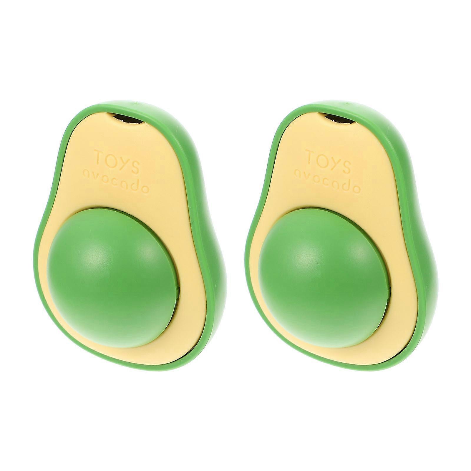 Catnip Toy Avocado Shaped Cat Bite Toy for Cats 2Pcs Kitten Playthings