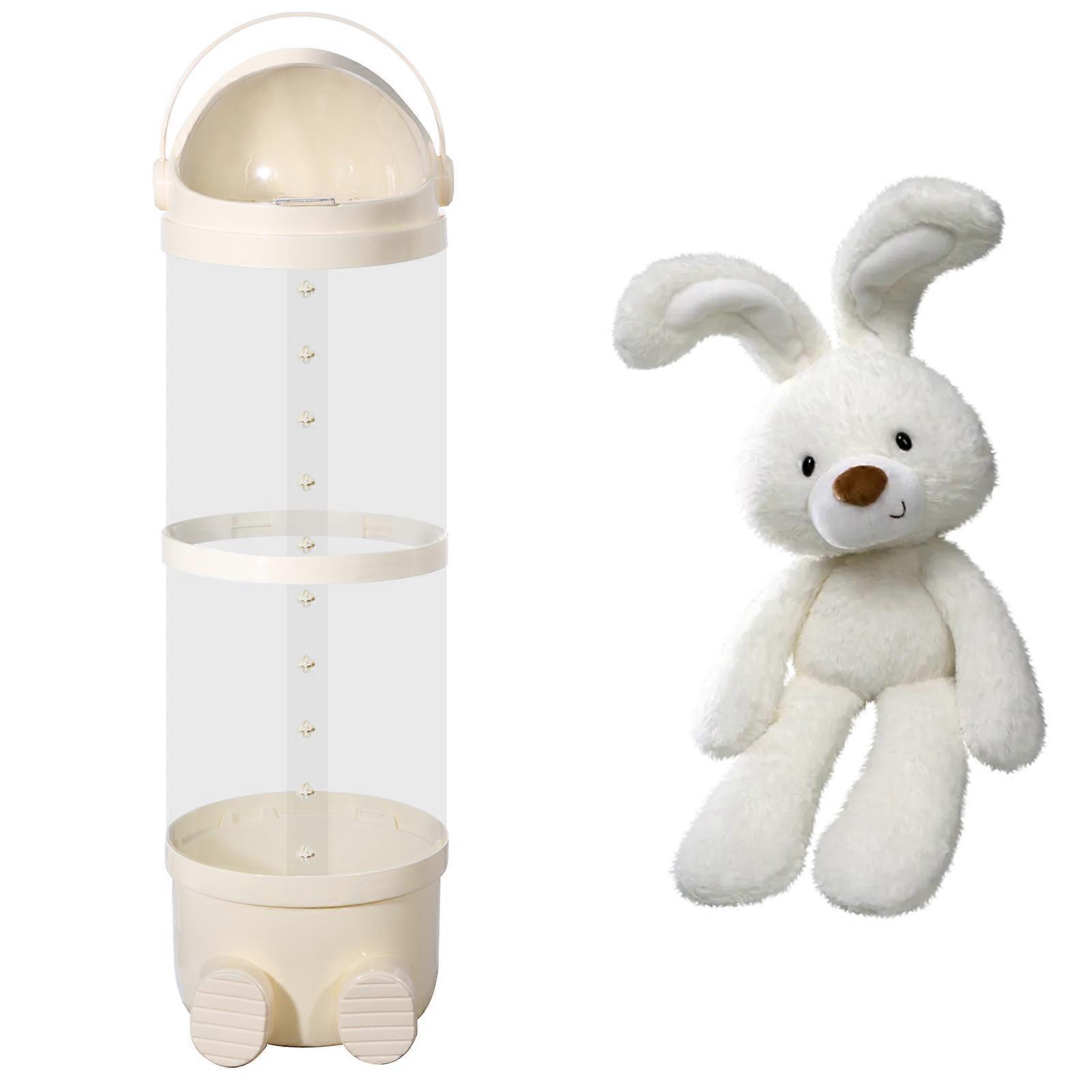 Versatile Children's Toy Storage Container Nursery Essential Doll Storage Tub Practical Plastic Toy Sorting Container  White 97cm