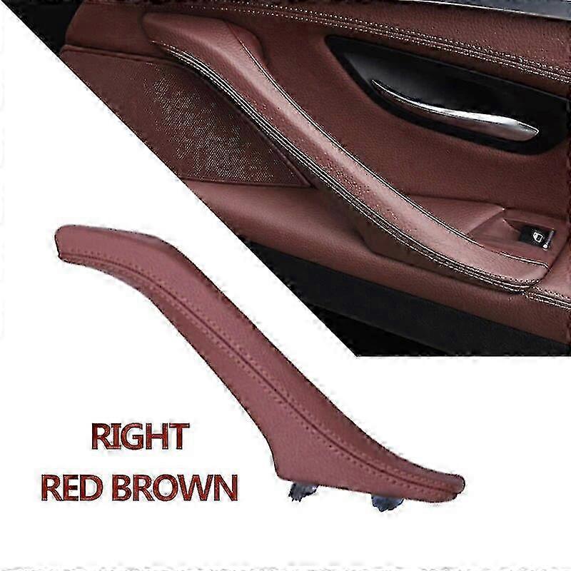 Leather interior door handle for BMW 5 Series left right side