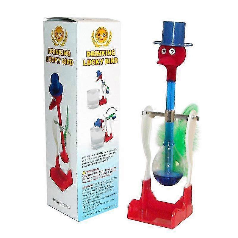 Perpetual Motion Drinking Bird with Fluid for Non-Stop Balancing Educational Kids Toy
