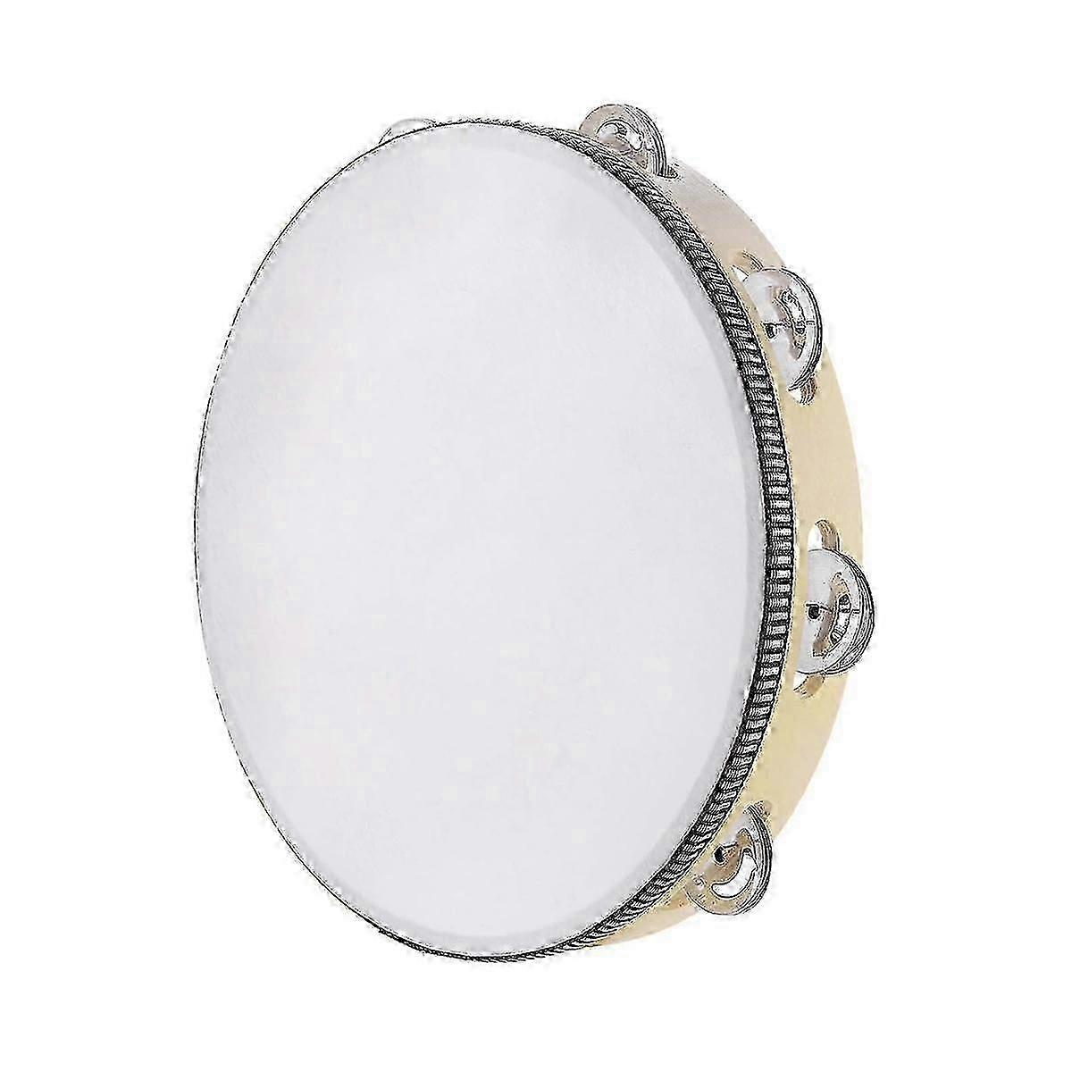 Csörgődob felnőtteknek 10 hüvelykes kézi dob csengő fém jingles ütőhangszerek ajándék zenei oktatási inst