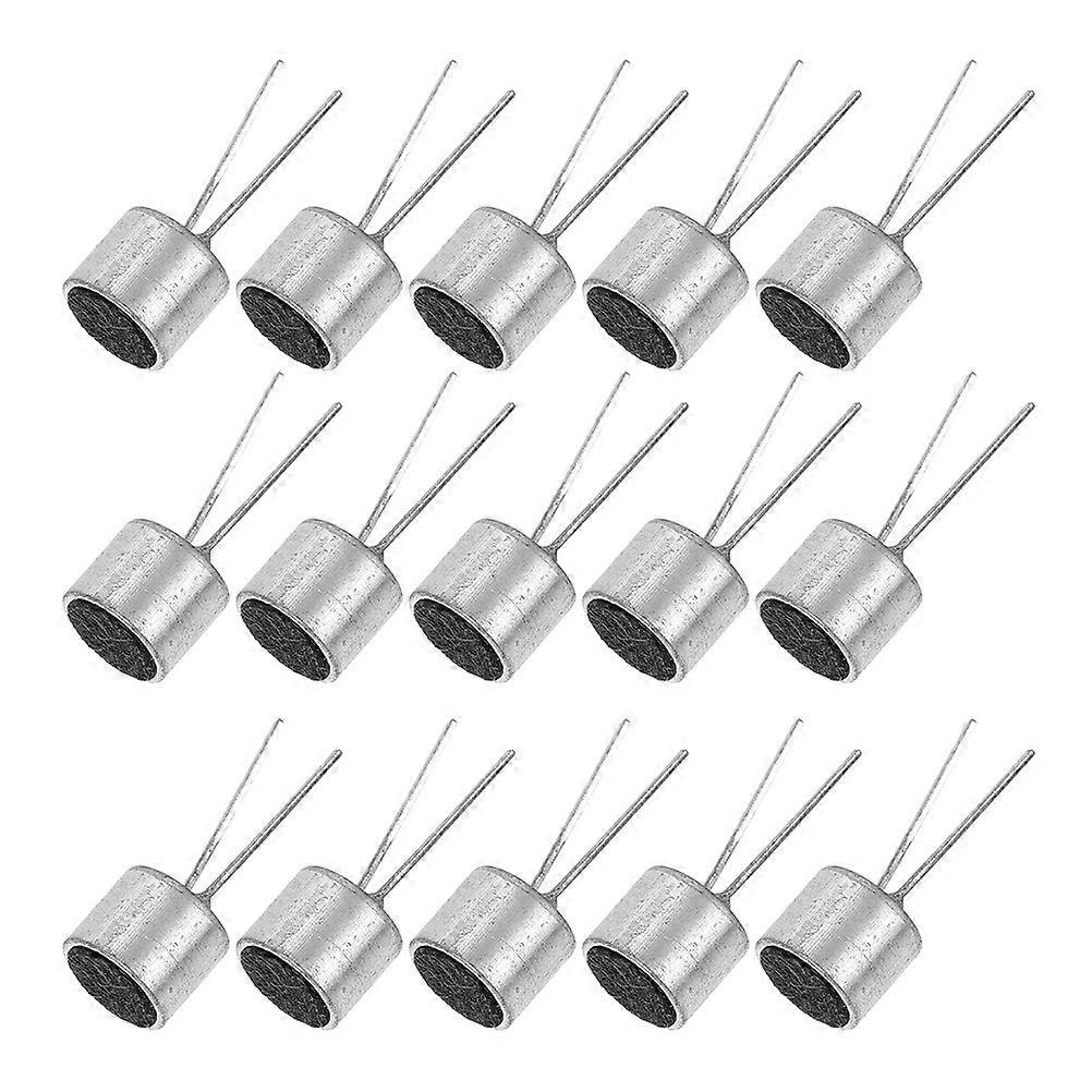 Electret Microphone Inserts Cylindrical Condenser Microphone for Replacement 30Pcs