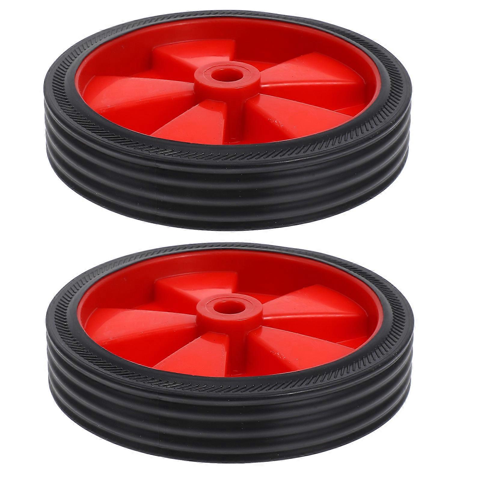 Air Compressor Wheels Caster for Replacement 2Pcs Heavy Duty Plastic Mobility