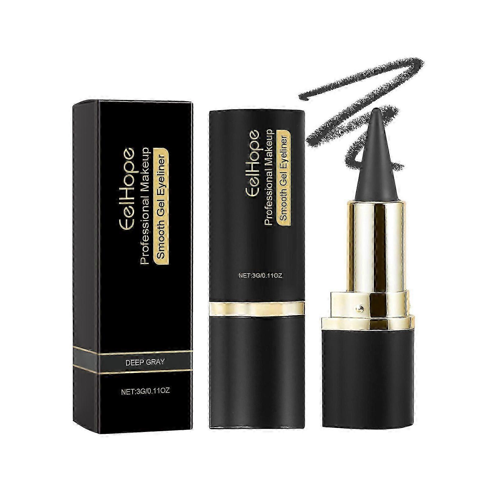 Eelhope Phantom Creamy Eyeliner (Deep Gray) Long-Lasting Smudge-Free Smooth Color Rendering Single Head Multicolor Solid Creamy Eyeliner