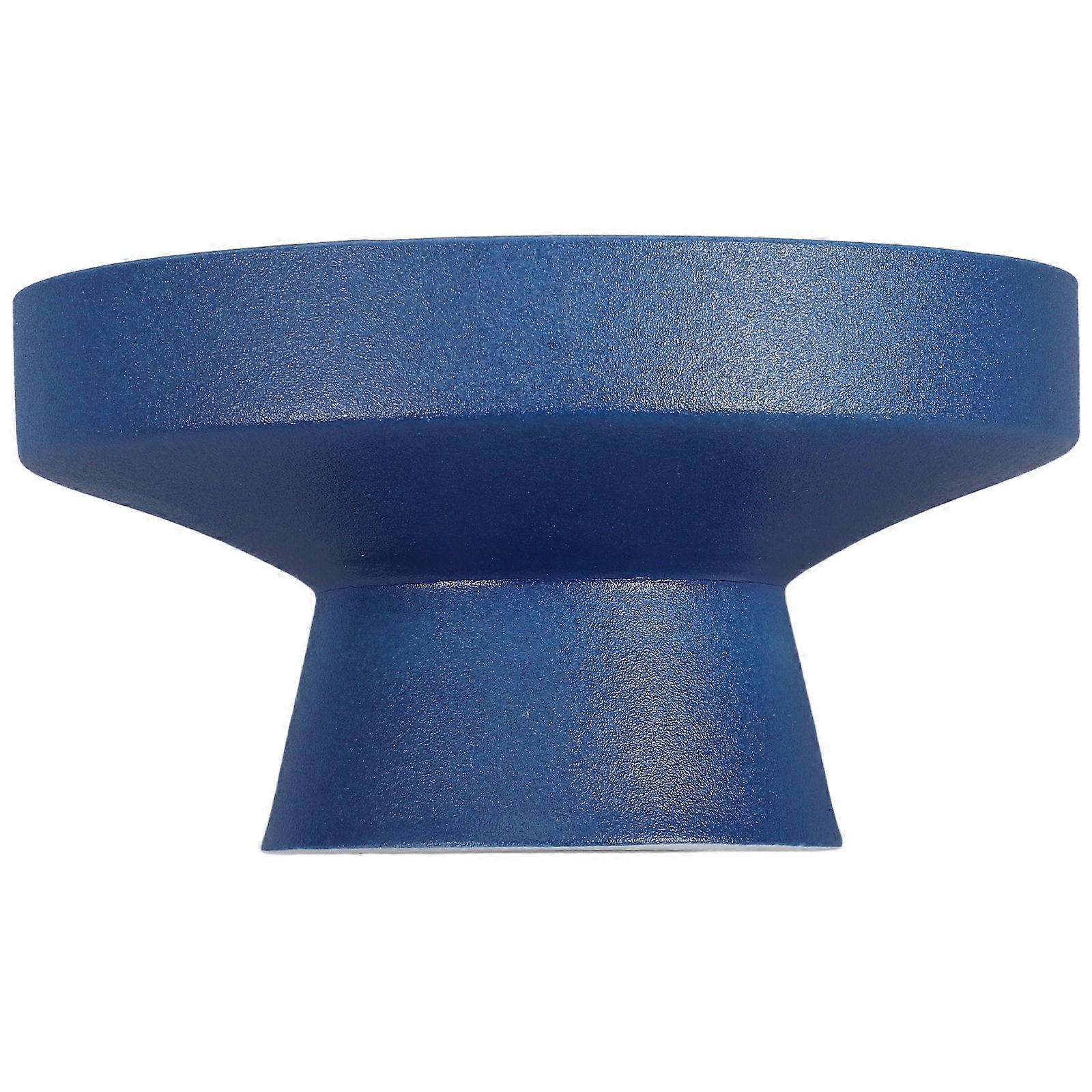 Navy Ceramic Footed Fruit Holder for Decorative Bowl Serving Use