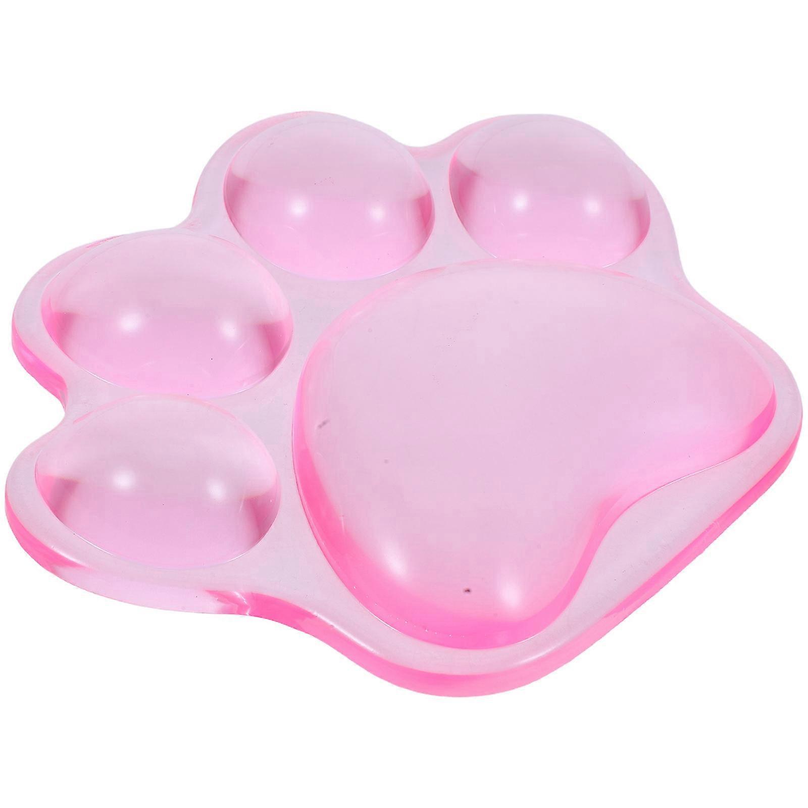 Sød lyserød kattepote silikone håndledspude til computermus håndledspude