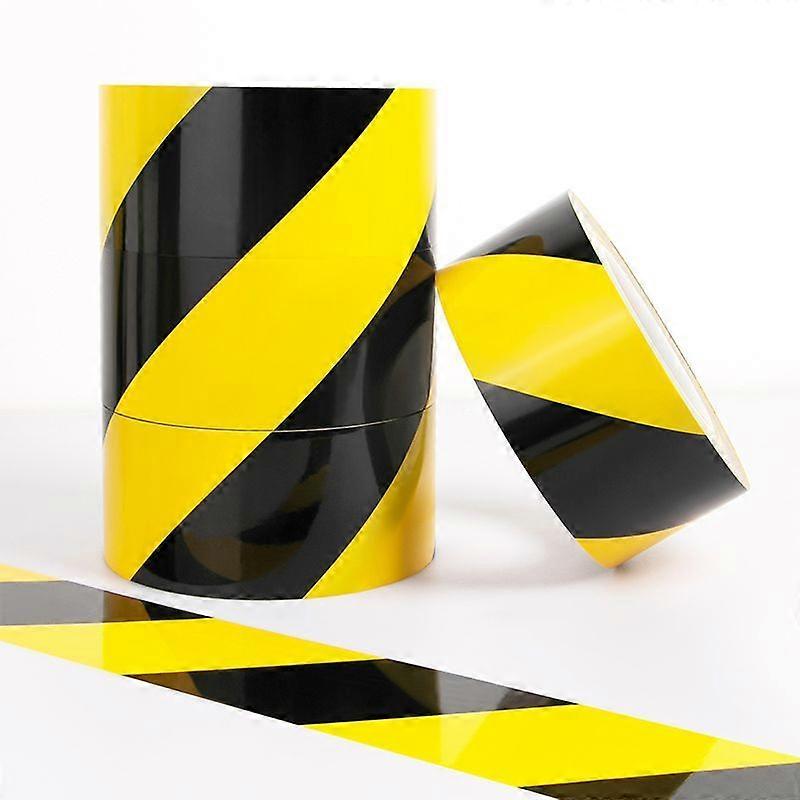 2PC Warning tape pvc floor tape workshop positioning marking landmark warning safety sign 33m black and yellow tape.caution tape
