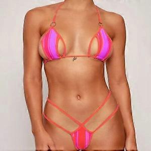 Ensemble micro bikini sexy pour femme, string à nouer sur les côtés, maillot de bain brésilien