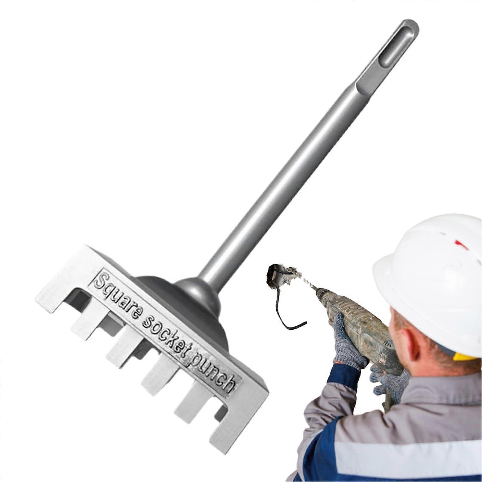 Square Hole Cutter and Rectangle Slot Cutter for Electrical Boxes, Precise Fast Socket Installation