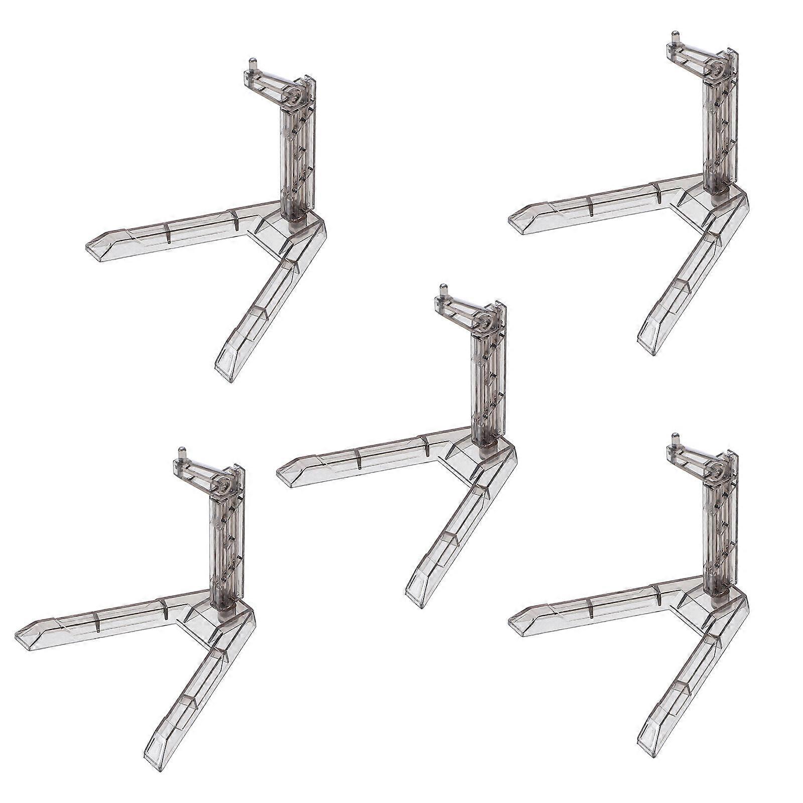 Figure Display Stand Black Plastic for Stable Support 15Pcs Action Figure Stands