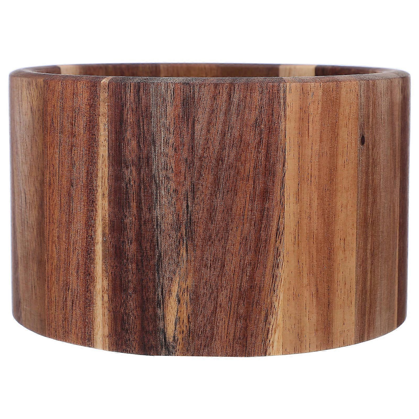 Rustic Kitchen Wooden Utensil Holder for Countertop Storage