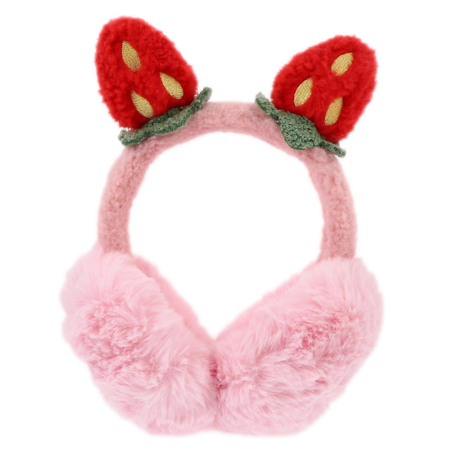 Warm Earmuff Strawberry Ear Warmer for Ear Warming