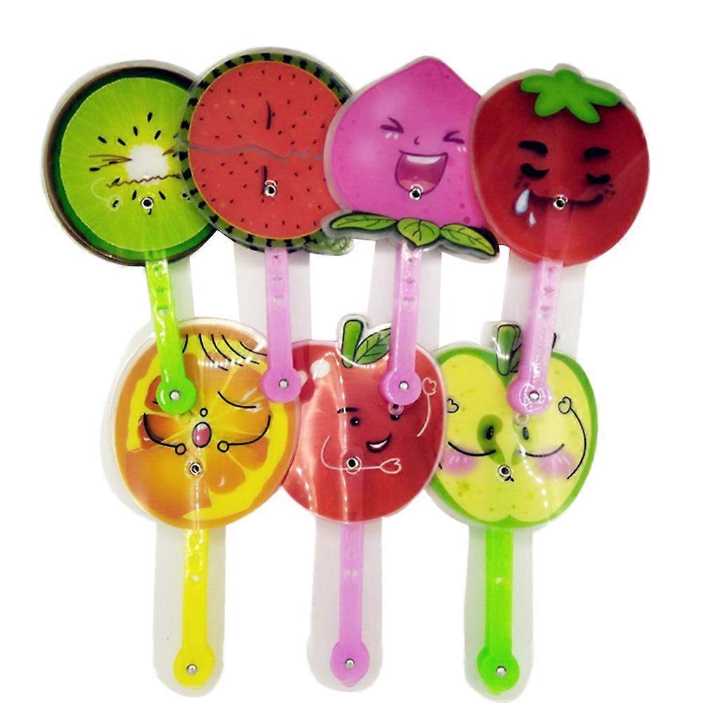 Fruit Hand Fan Plastic Mini Folding Hand Fan 2Pcs for Summer Use