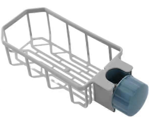 Kitchen Sink Organizer Adjustable Faucet Storage Rack NoDrill Sink Caddy SpaceSaving Grey