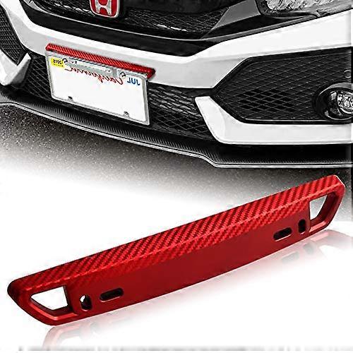 License Plate Relocation Bracket Carbon Look JDM Front Bumper Holder Universal Fit Easy Install