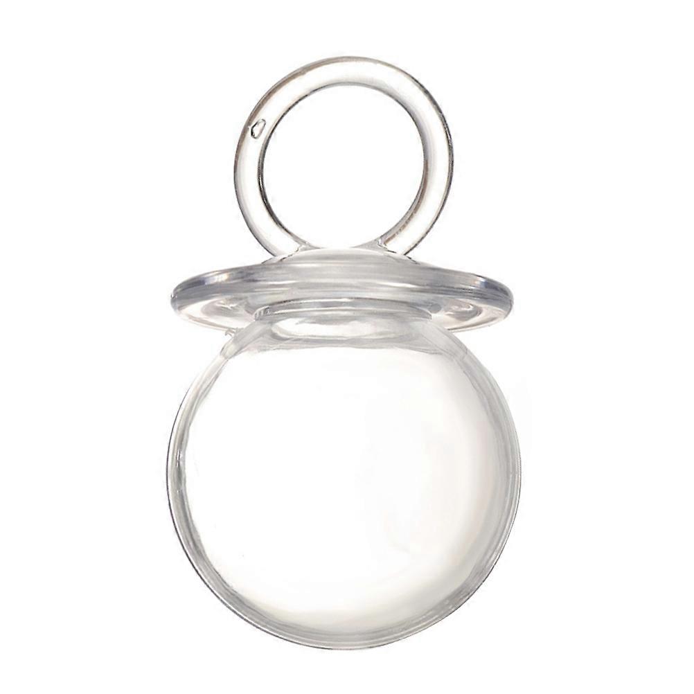 Transparent Box Pacifier Shaped for Storage 24Pcs Plastic Candy Container