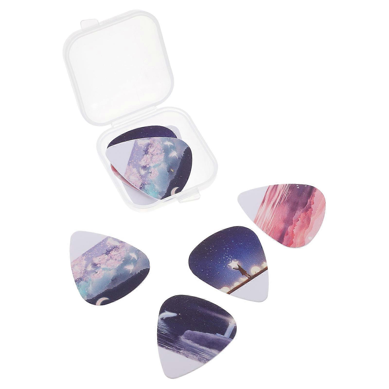 Portable Guitar Picks Triangular for Guitar Use 16Pcs Assorted