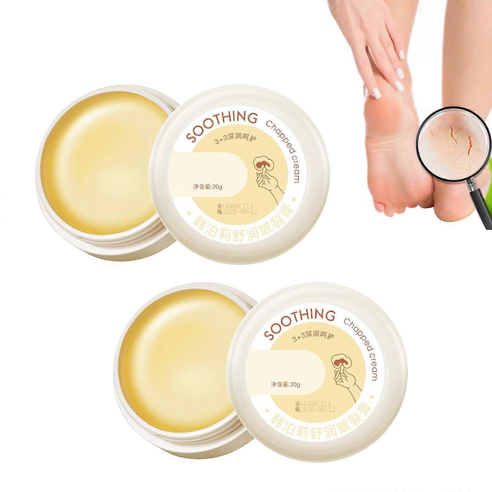 Foot Cream 2 Pack with Deep Hydration for Cracked Heels and Intensive Heel