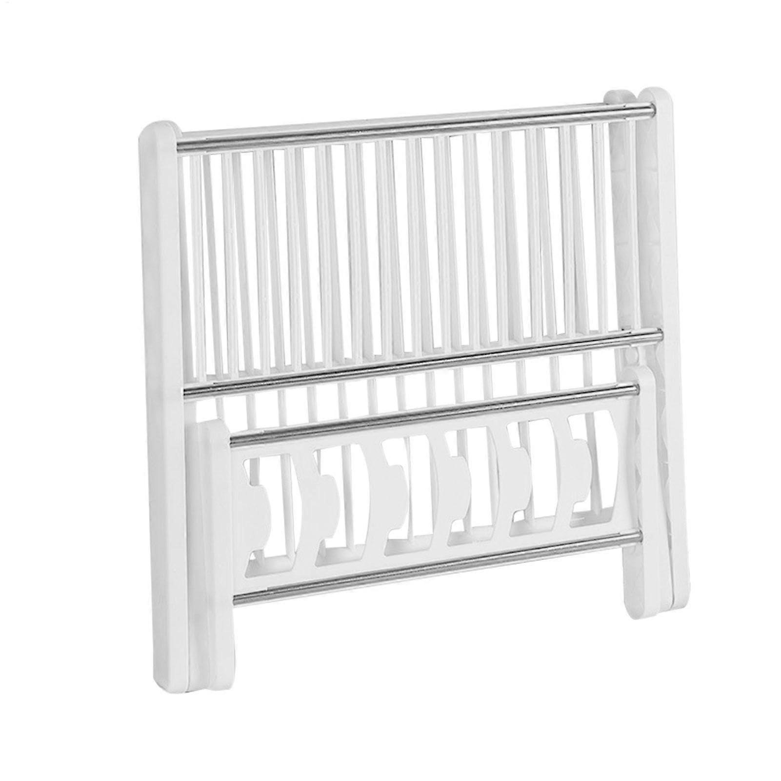 Large Capacity Dish Drying Rack for Kitchen Utensils, Foldable Triangular Structure for Plates