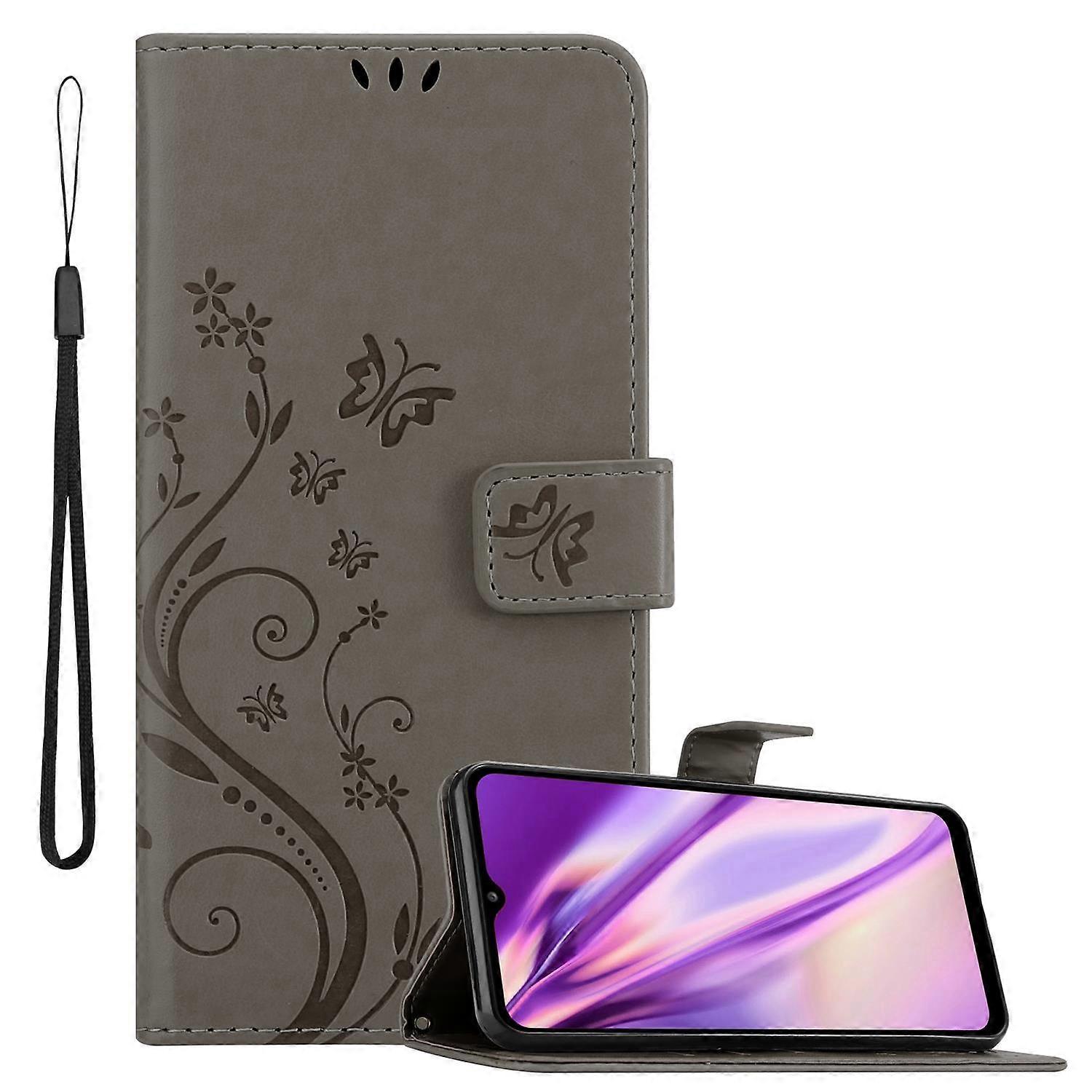 Protective case compatible with Samsung Galaxy A32 5G - with floral pattern and card slot
