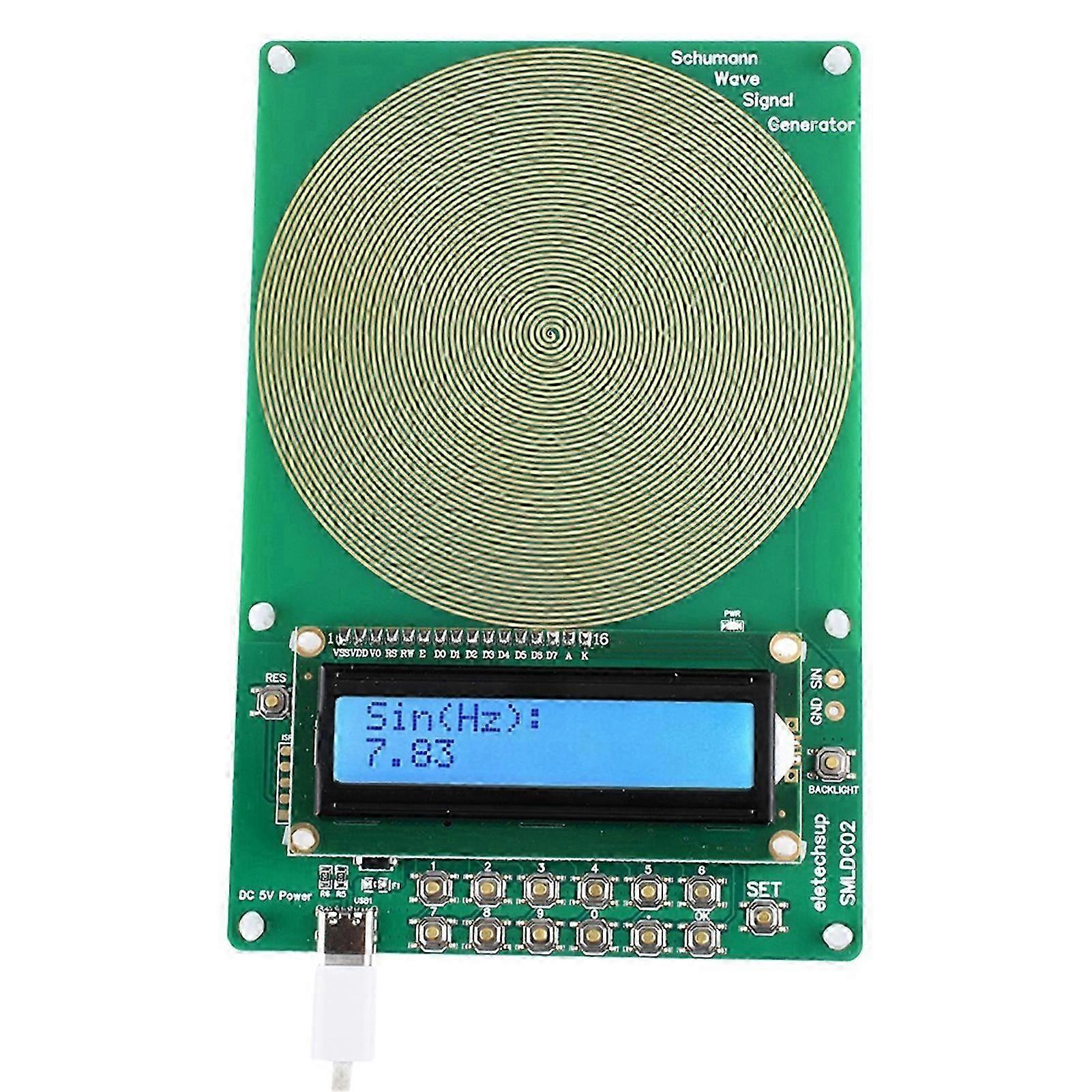 Green 83HZ Frequency Generator With Programmable Modulation Technology Schumann Wave Generator