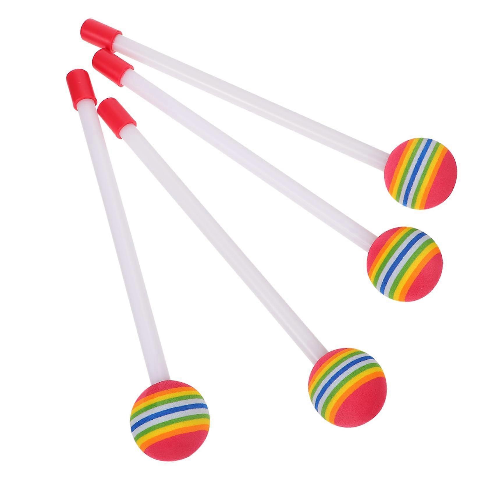 Plastic Drumsticks for Kids Rainbow Lightweight Durable Beginner Friendly Percussion Practice