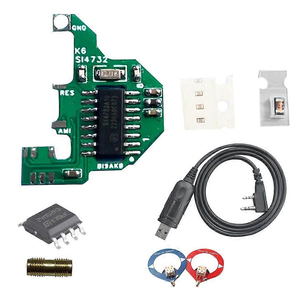 SI4732 Module+2xDonut Antenna+USB Programming Cable Shortwave Modification Module FPC Version for Quansheng UV-K5 UV-K6
