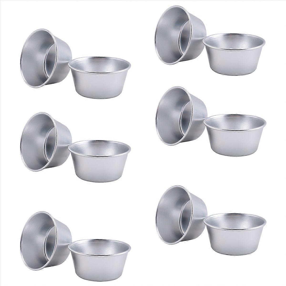 12 stykker individuelle puddingformer non-stick kakekake puddingform