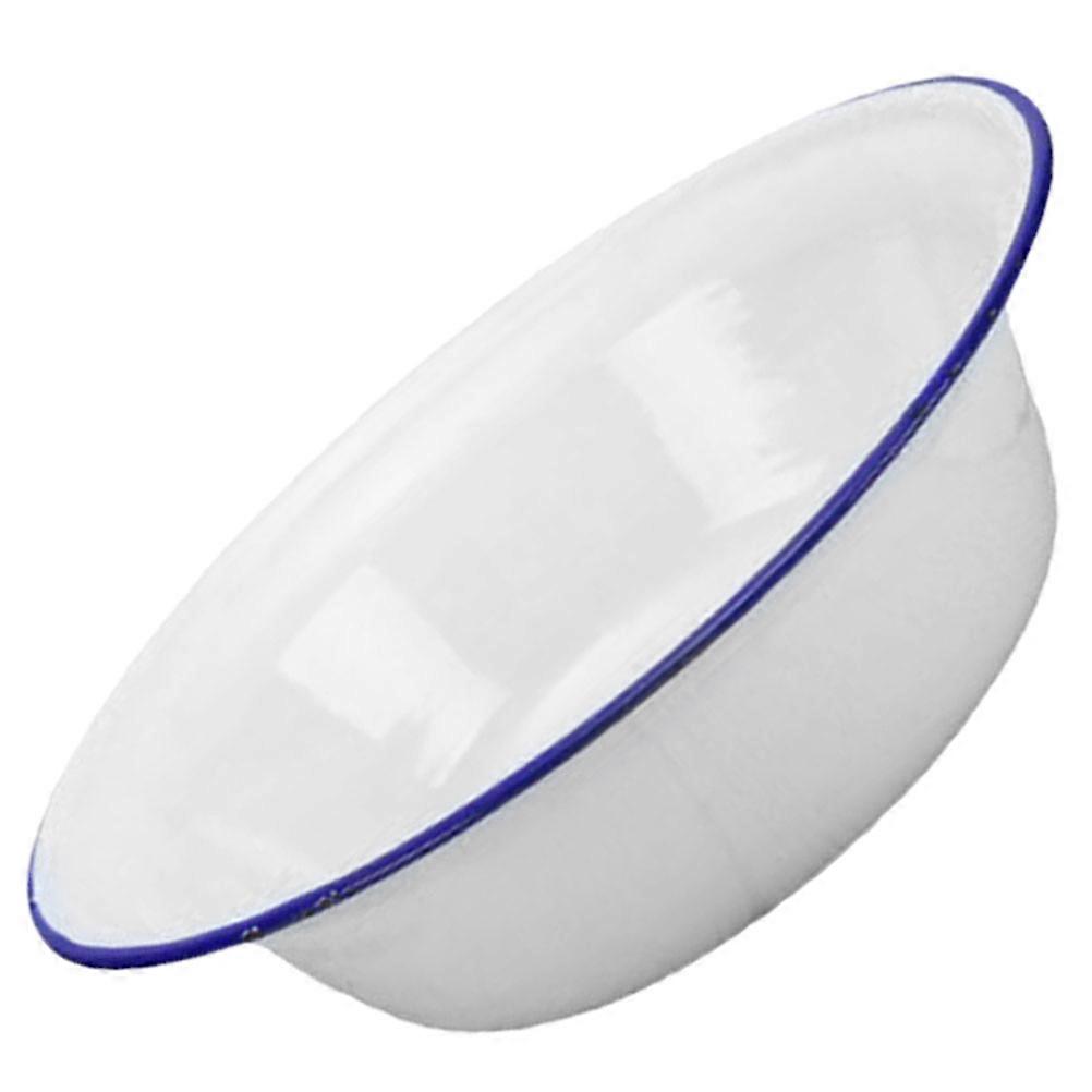 White Vintage Enamel Pie Plate for Baking Deep Baking Dish 1 Piece