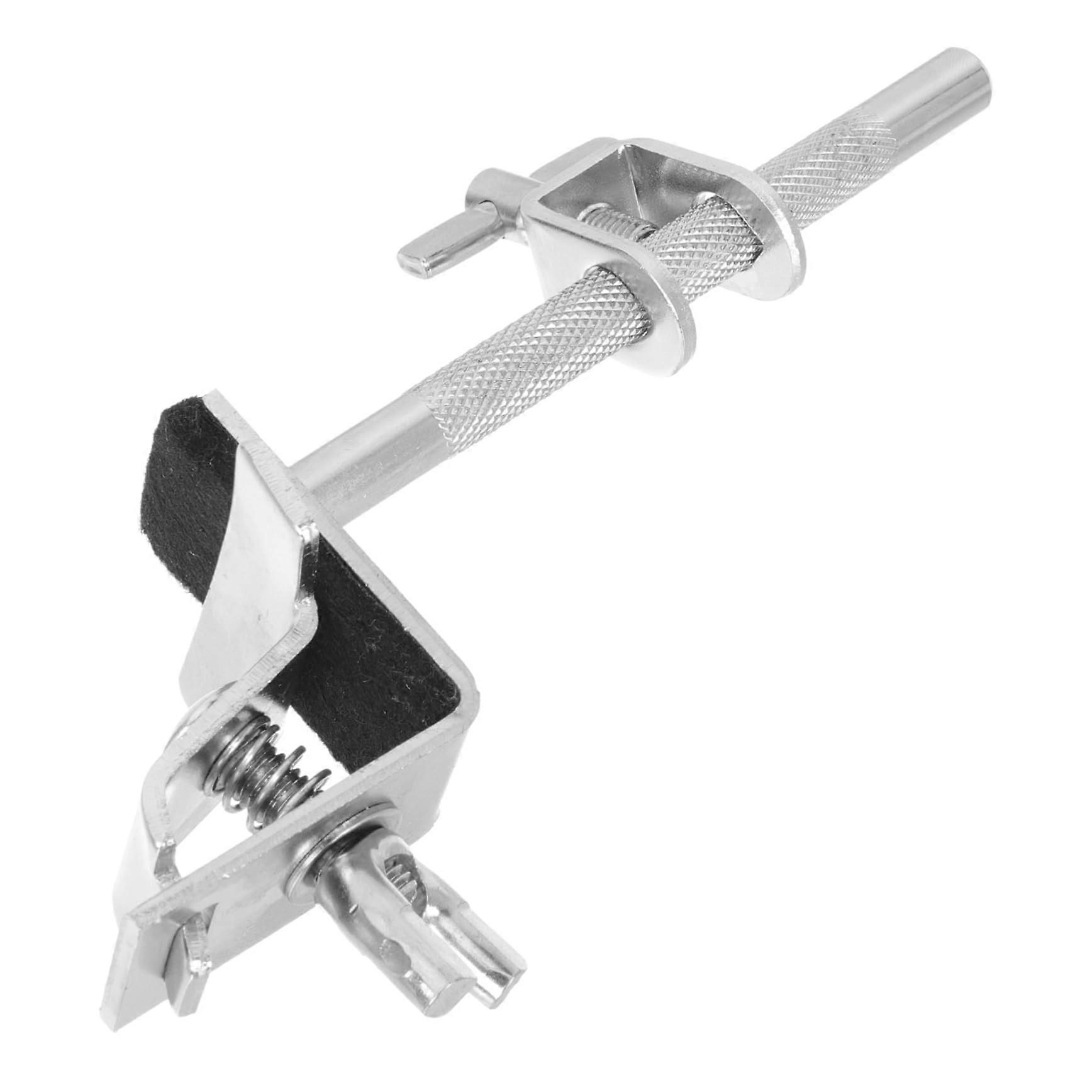 Cowbell Mount Bracket with Precise Angle Adjustment and Secure Clamp for Drum Kit Percussion