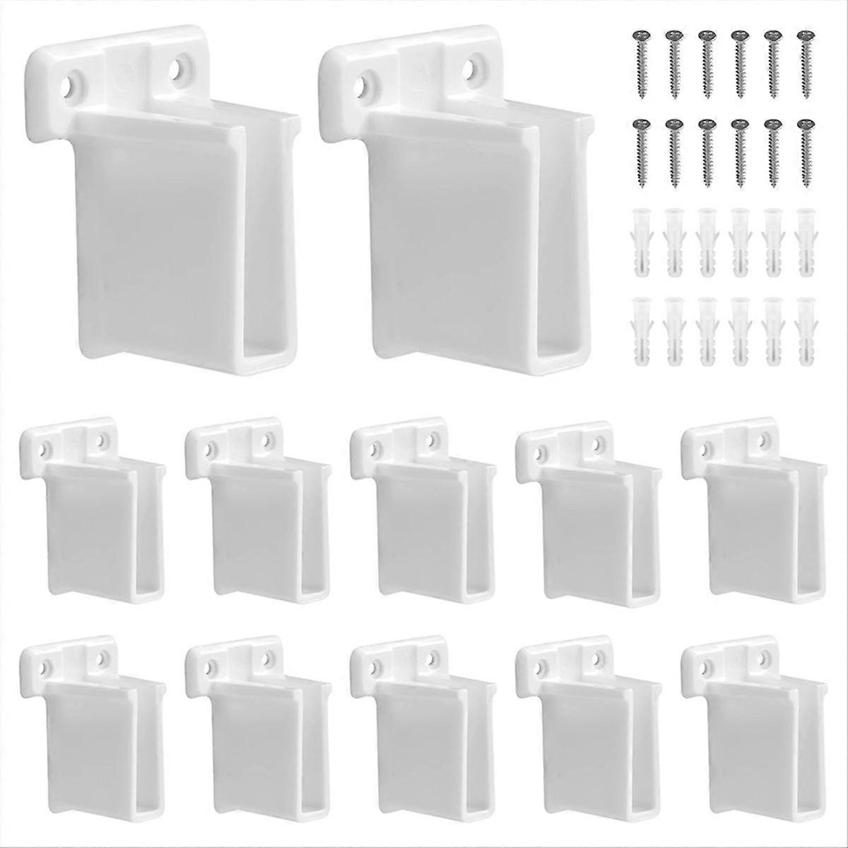 12pcs Wire Shelf End Brackets, Heavy Duty Closet Shelves Brackets