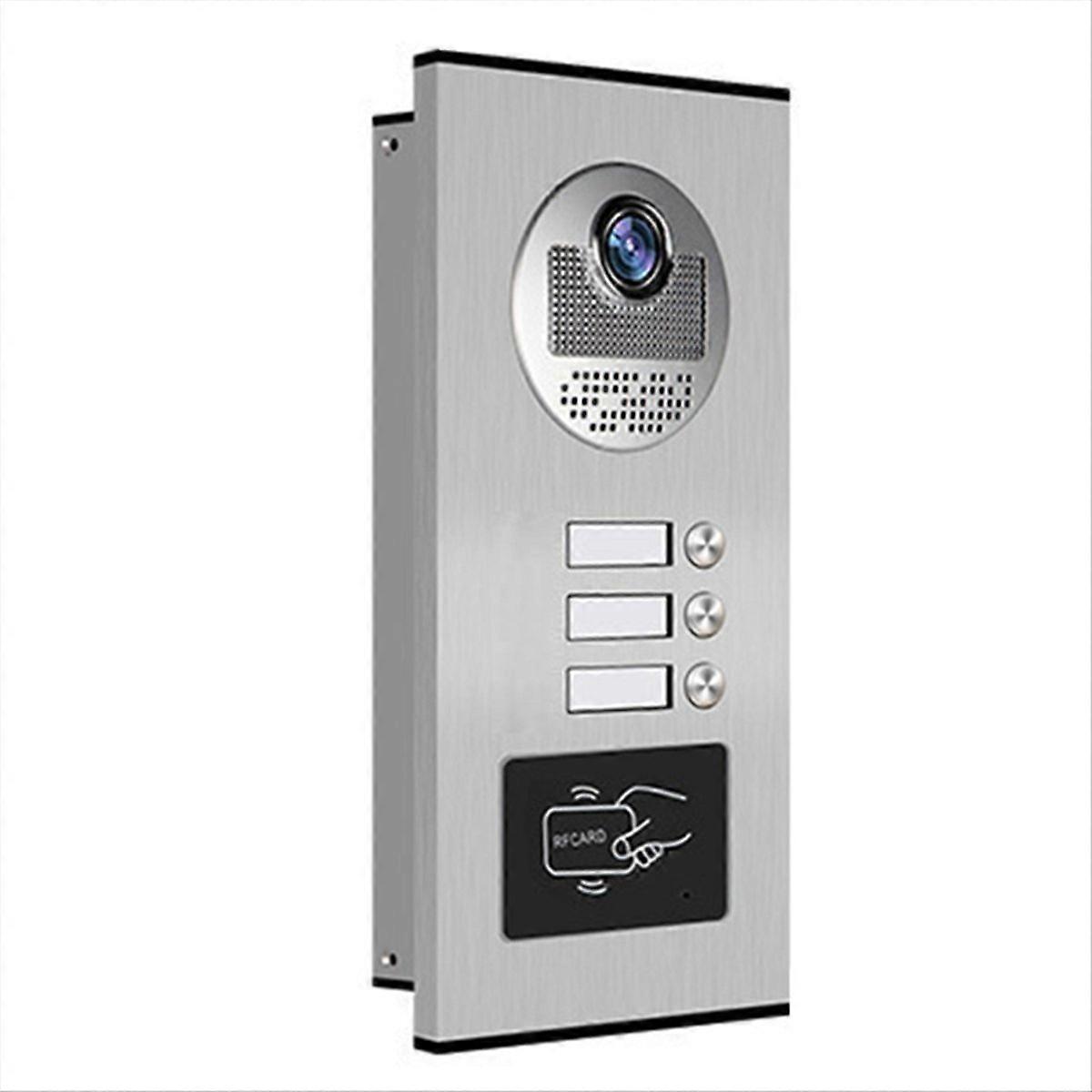 3 Unit Home Video Intercom Doorbell Video Door Phone System EU Plug