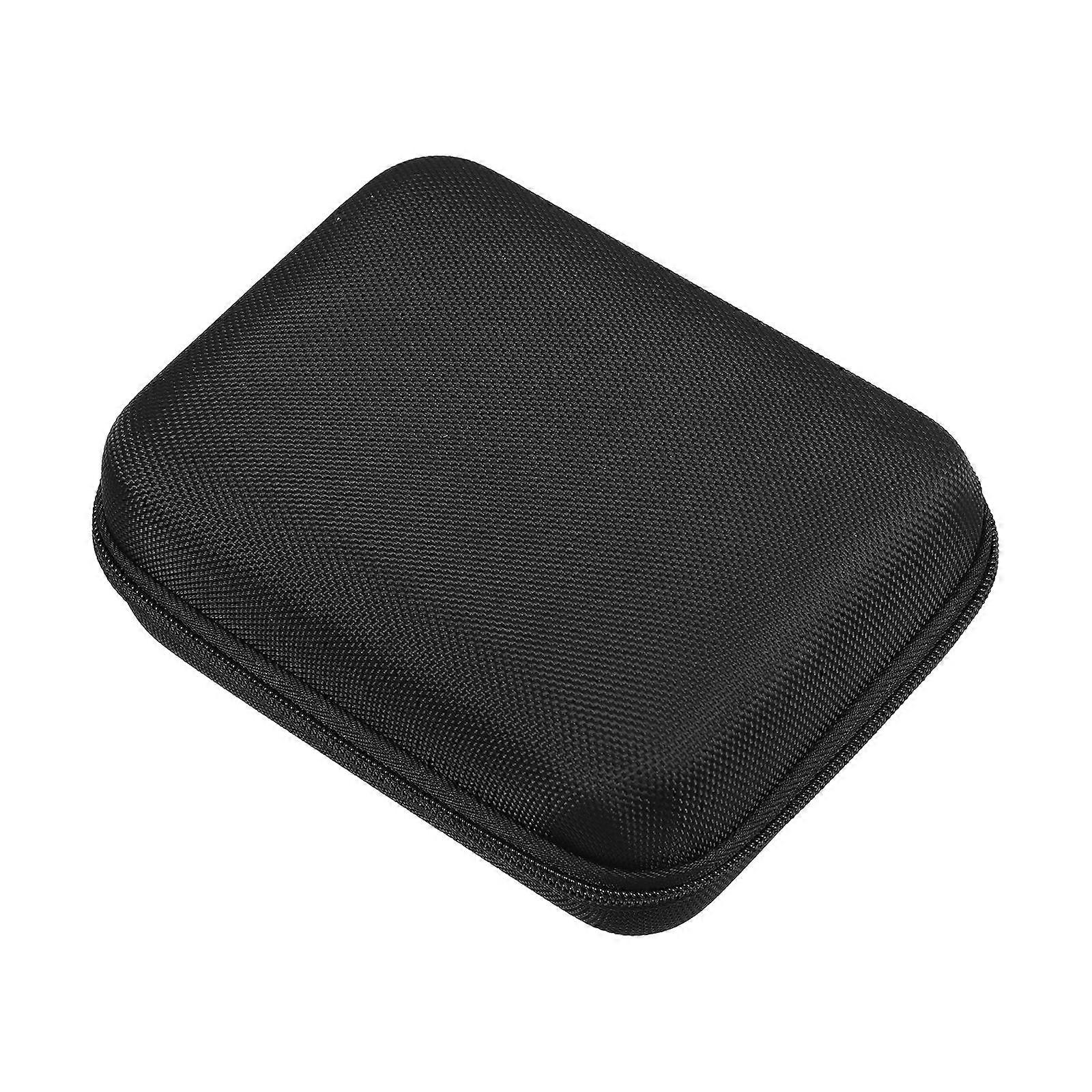 Black Electronic Storage Bag for Earphone Organizer with Compact Design