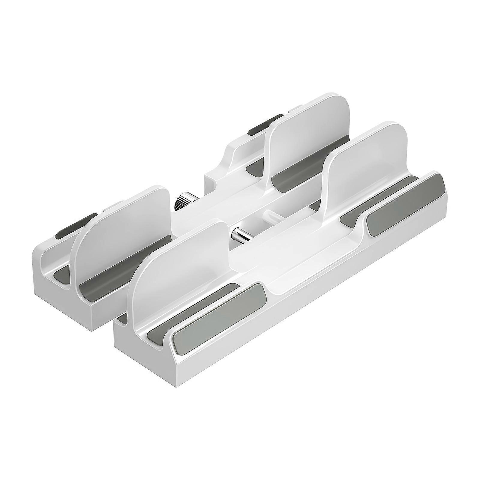 Vertical Laptop Stand Holder Adjustable Desktop Notebook Dock Space Saving Laptop Vertical Saving Dock Replacement  White