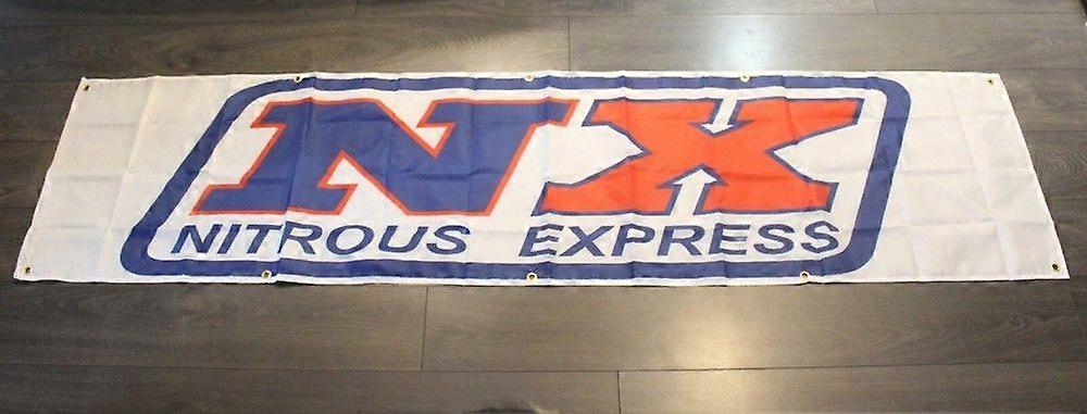 Nitrous Express stort bannerflagg M HF0840