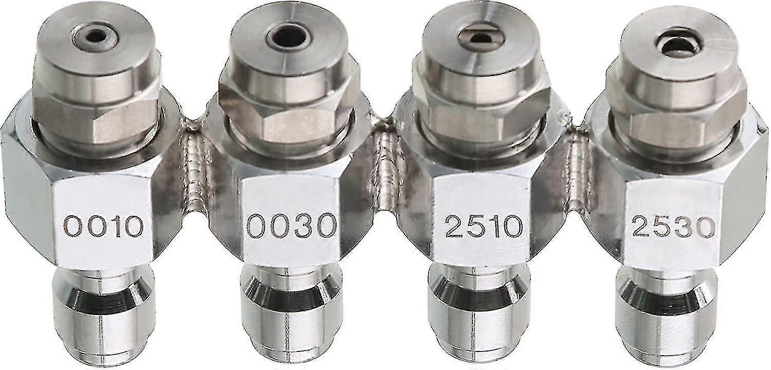 Downstream nozzle kit compatible with pressure washers 4 tips 1/4 inch QC