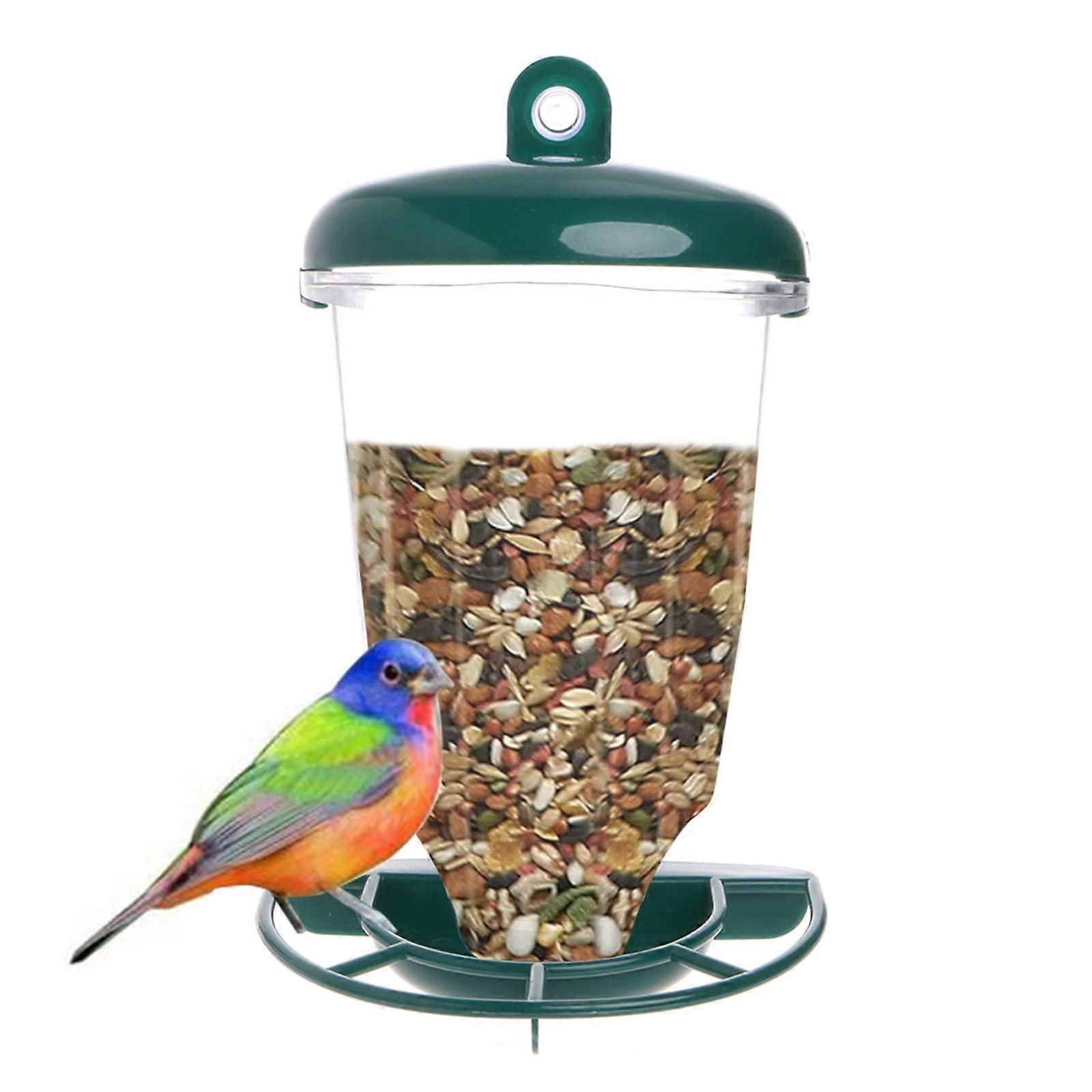 Automatic Window Bird Feeder with Suction Cups for CloseUp Wild Bird Viewing